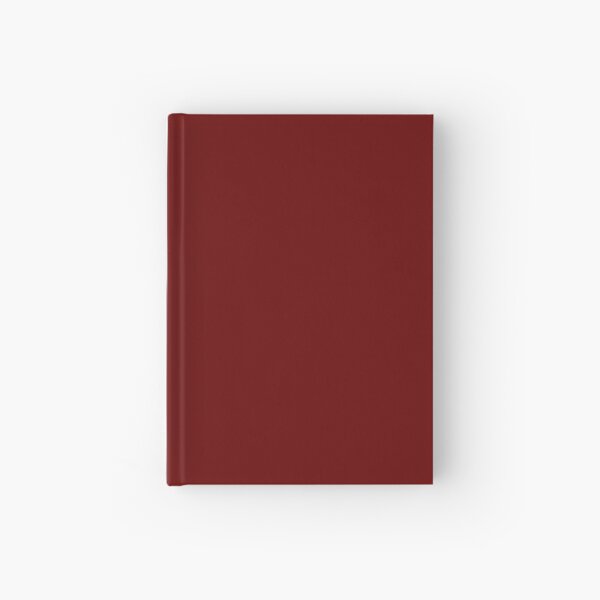 Burgundy Red Solid Color Decor Hardcover Journal