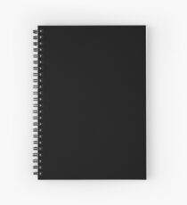 Solid Black Accent Decor Spiral Notebook