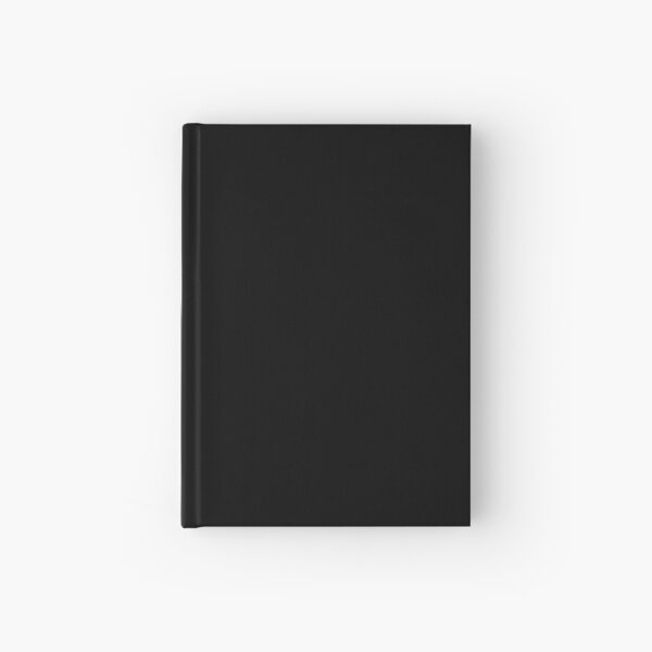 Solid Black Accent Decor Hardcover Journal