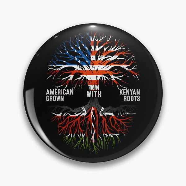 Item preview, American Grown With Kenyan Roots Tree Kenya Flag designed and sold by MoHaCo.