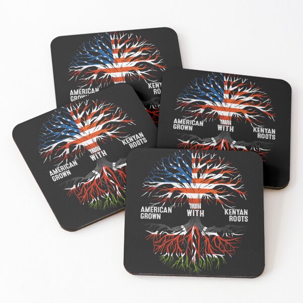 Item preview, American Grown With Kenyan Roots Tree Kenya Flag designed and sold by MoHaCo.