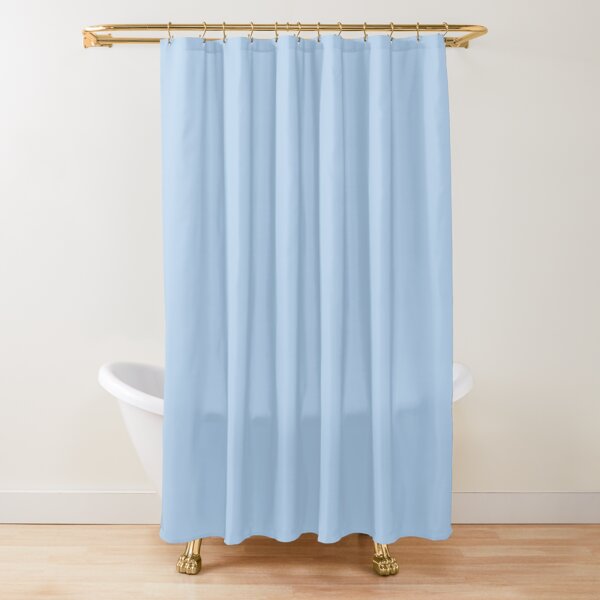 Disover Baby Blue Solid Color Decor | Shower Curtain