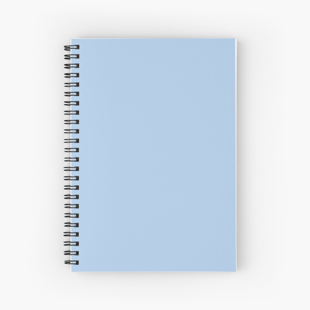 Baby Blue Solid Color Decor Spiral Notebook