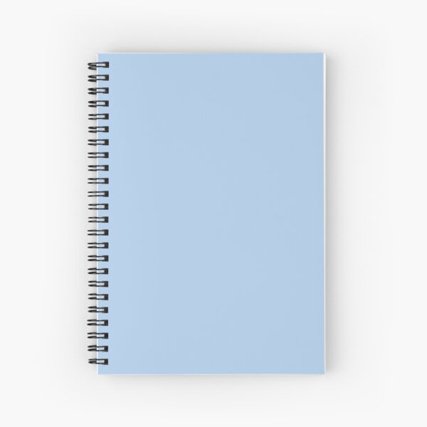 Light Blue Glitter Shiny Bright Sparkly Sky Blue Spiral Notebook