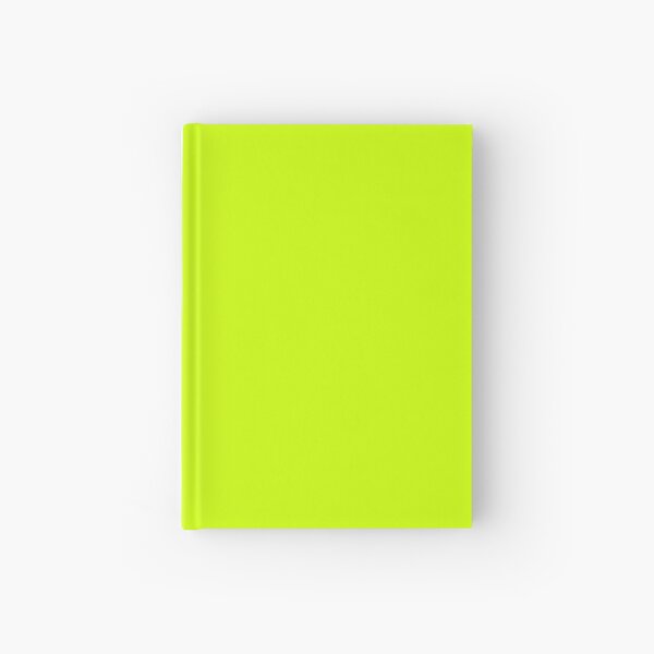 Electric Vibrant Lime Solid Color Hardcover Journal