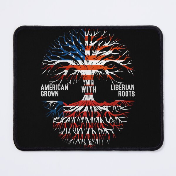 Item preview, American Grown With Liberian Roots Liberia Flag designed and sold by MoHaCo.