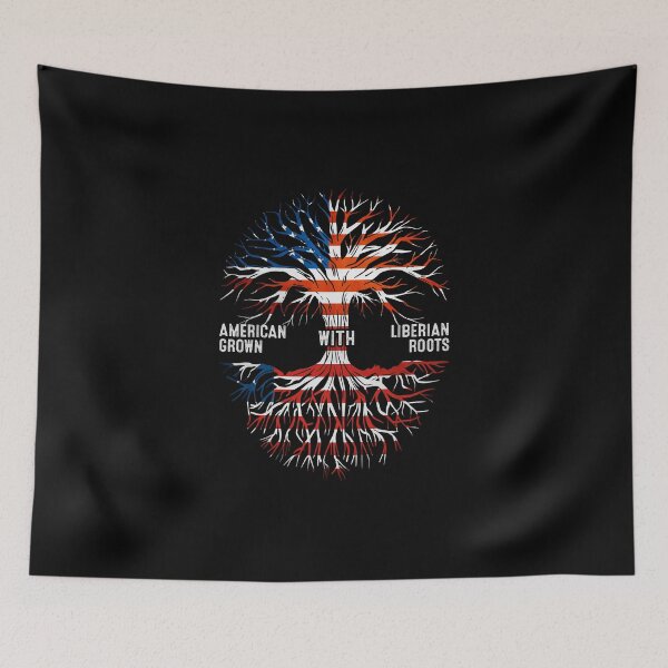 Item preview, American Grown With Liberian Roots Liberia Flag designed and sold by MoHaCo.