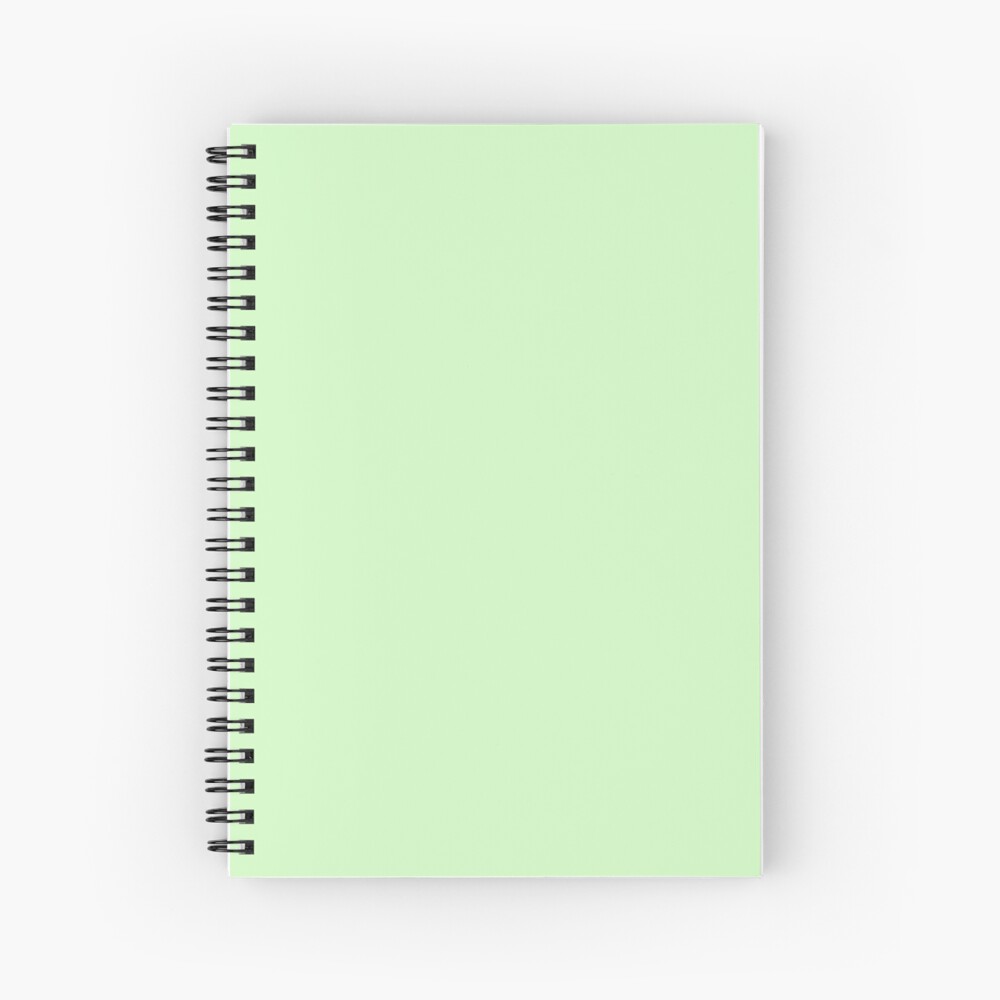 "Mint Green Solid Color Decor" Spiral Notebook by Garaga Redbubble