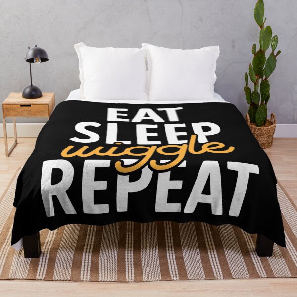 Item preview, Eat Sleep Wiggle Fun Repeat | Funny designed and sold by DrawingBoard.