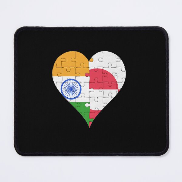 Item preview, INDIAN GREENLANDIC FLAG HEART designed and sold by sobriowslen.