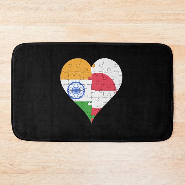 Item preview, INDIAN GREENLANDIC FLAG HEART designed and sold by sobriowslen.