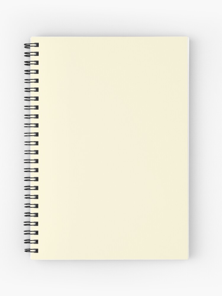 Beige Cream Solid Color Decor Spiral Notebook for Sale by Garaga