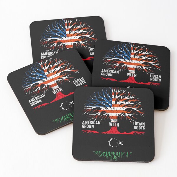Item preview, American Grown With Libyan Roots Tree Libya Flag designed and sold by MoHaCo.
