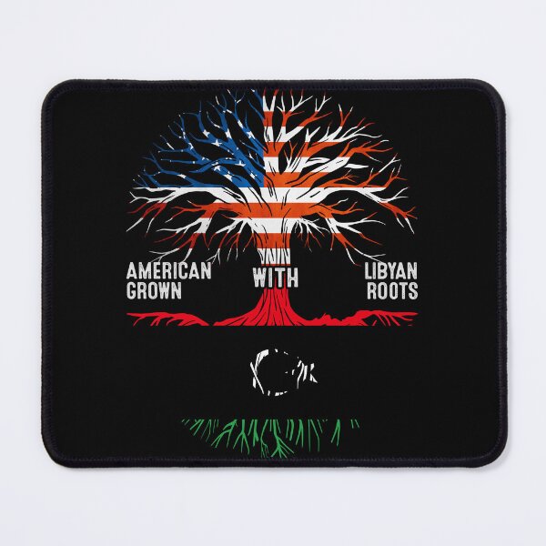 Item preview, American Grown With Libyan Roots Tree Libya Flag designed and sold by MoHaCo.