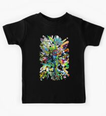 Tubes of Wonder - Abstract Watercolor + Pen Illustration Kids Tee