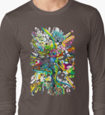 Tubes of Wonder - Abstract Watercolor + Pen Illustration Long Sleeve T-Shirt