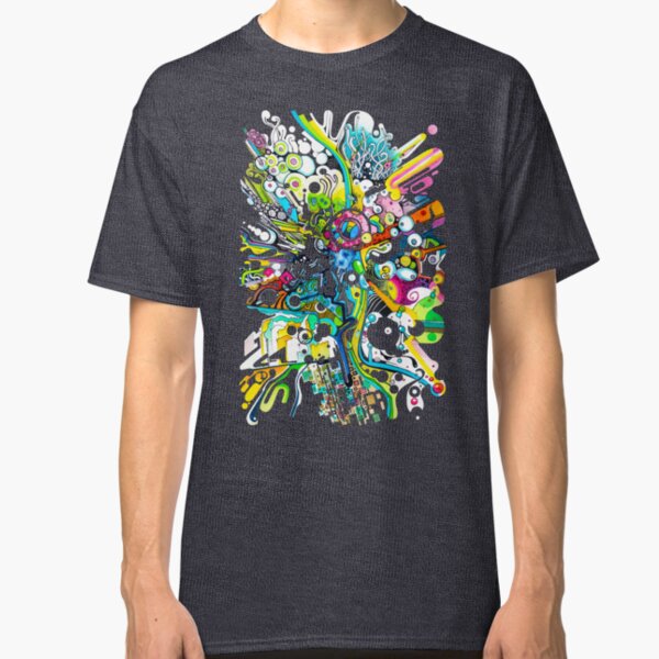 Tubes of Wonder - Abstract Watercolor + Pen Illustration Classic T-Shirt