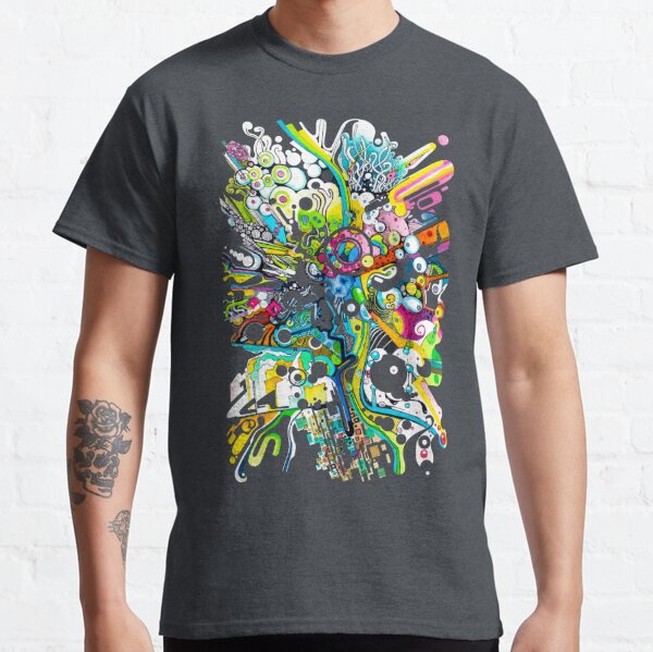 Tubes of Wonder - Abstract Watercolor + Pen Illustration Classic T-Shirt