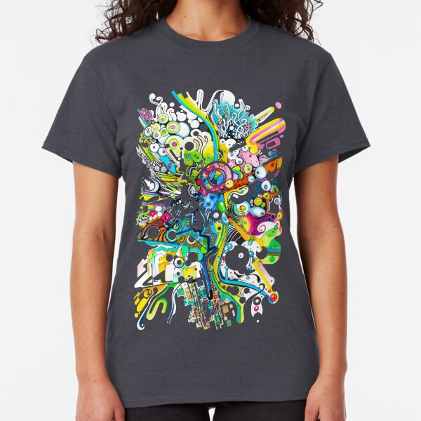 Tubes of Wonder - Abstract Watercolor + Pen Illustration Classic T-Shirt