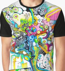 Tubes of Wonder - Abstract Watercolor + Pen Illustration Graphic T-Shirt