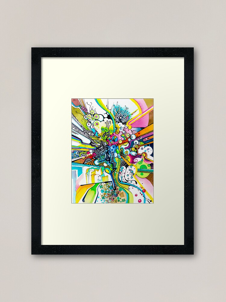 Tubes of Wonder - Abstract Watercolor + Pen Illustration Canvas Print for  Sale by jeffjag