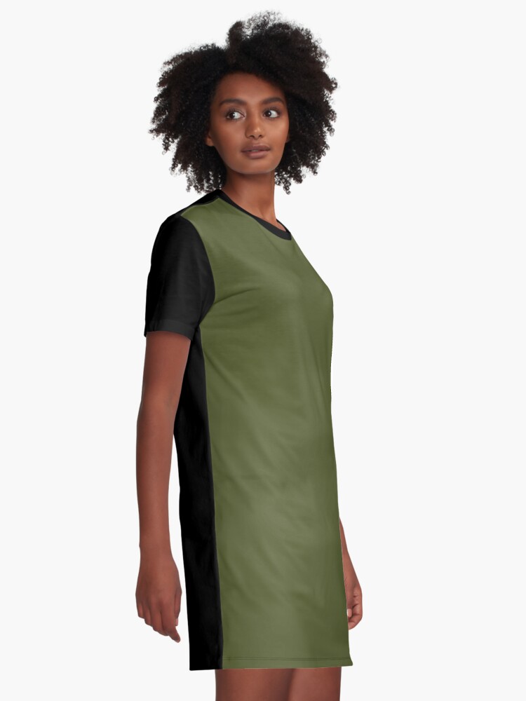 t shirt dress olive green