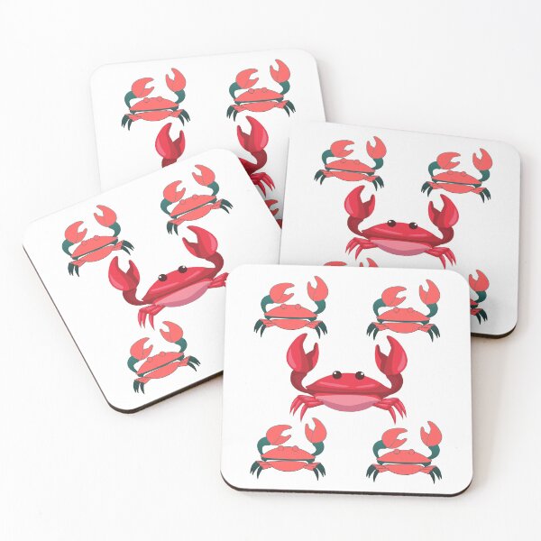 Item preview, Red Crabs Dancing a Dance - Beautiful Sea Creatures designed and sold by ShaStyle ArtFo.