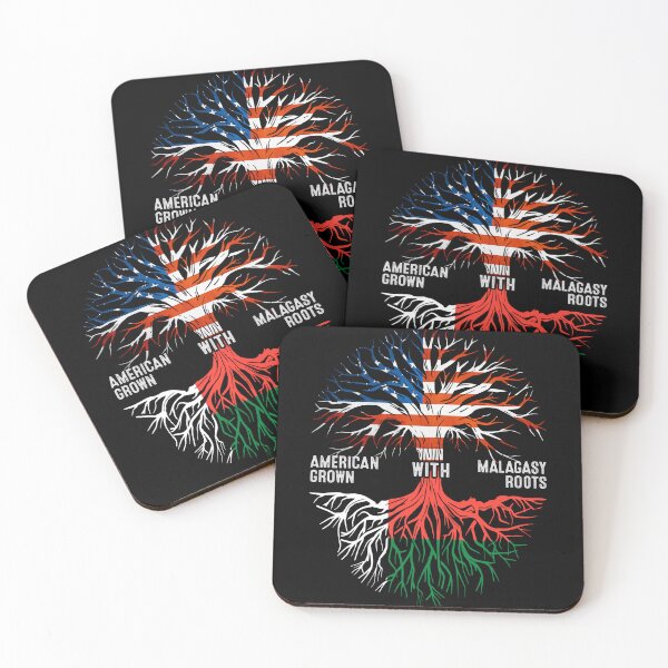 Item preview, American Grown With Malagasy Roots Tree Madagascar Flag designed and sold by MoHaCo.