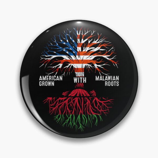Item preview, American Grown With Malawian Roots Tree Malawi Flag designed and sold by MoHaCo.