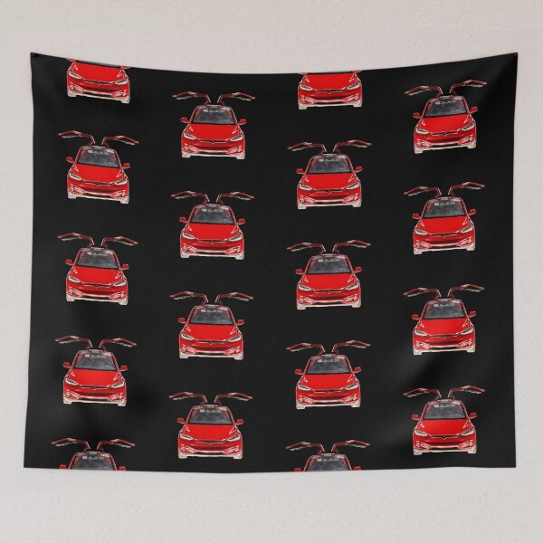 Item preview, Tesla Model X in red - Elon Musk designed and sold by NadjasClothing.