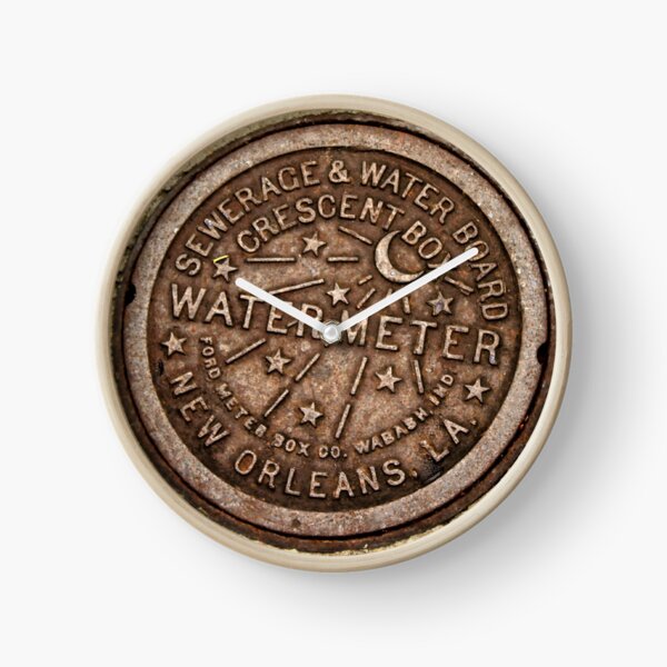 New Orleans Water Meter Cover Clock