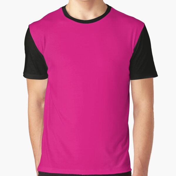 Fuchsia pink t shirt hot sale plain