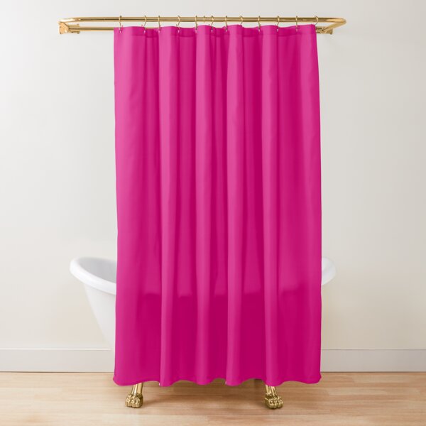 Hot Pink Fuchsia Solid Color Decor Shower Curtain