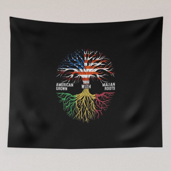 Item preview, American Grown With Malian Roots Mali Flag designed and sold by MoHaCo.