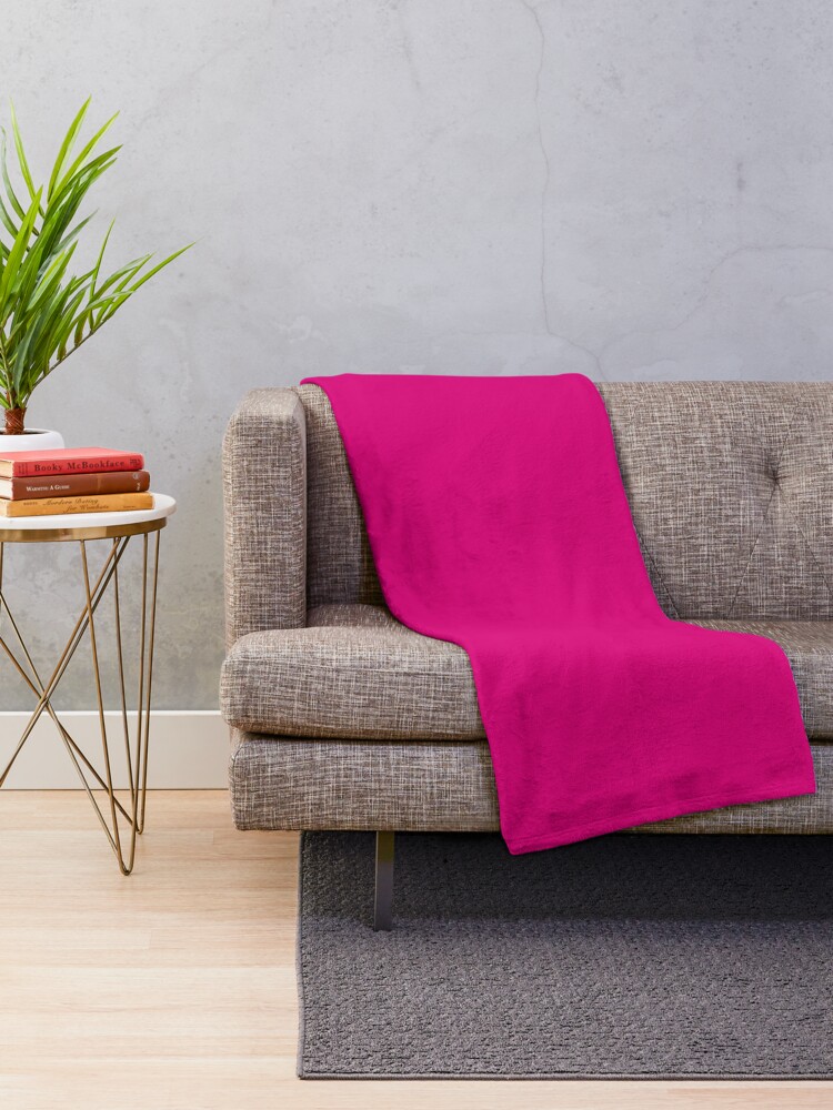 Hot Pink Fuchsia Solid Color Decor
