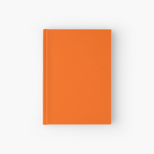 Festive Orange Accent Solid Color Decor Hardcover Journal