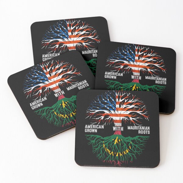 Item preview, American Grown With Mauritanian Roots Tree Mauritania Flag designed and sold by MoHaCo.