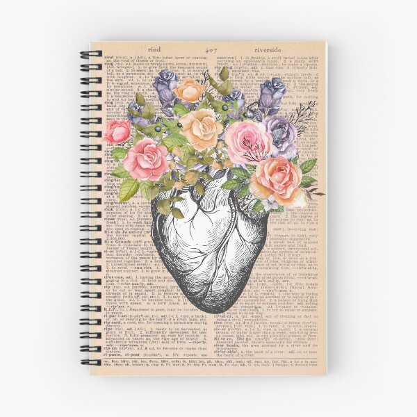 Item preview, Vintage Medical Floral Heart Art designed and sold by Preslava Genova.