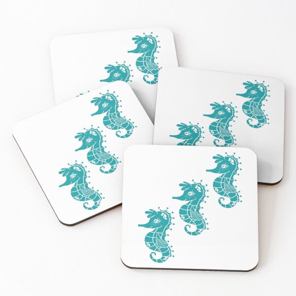 Item preview, Three Smiling Seahorses - Beautiful Sea Creatures designed and sold by ShaStyle ArtFo.