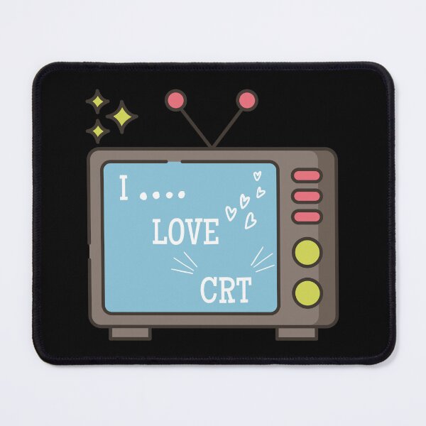 Item preview, I LOVE CRT FUNNY QUOTE SAYING Cute OLD RETRO MONITOR designed and sold by Hohohaxi.