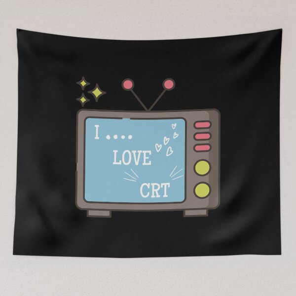 Item preview, I LOVE CRT FUNNY QUOTE SAYING Cute OLD RETRO MONITOR designed and sold by Hohohaxi.