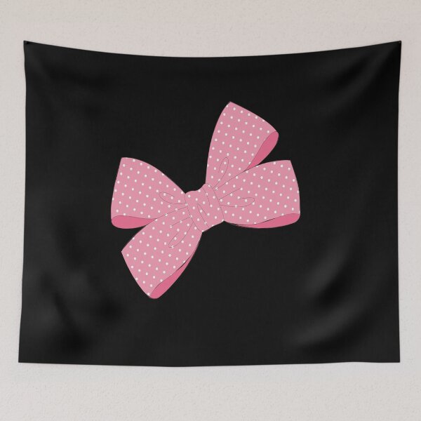 Item preview, Pink and white polka-dot ribbon bow designed and sold by RIANASHATLEY.
