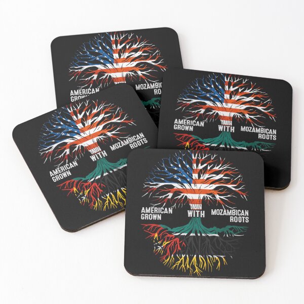 Item preview, American Grown With Mozambican Roots Tree Mozambique Flag designed and sold by MoHaCo.