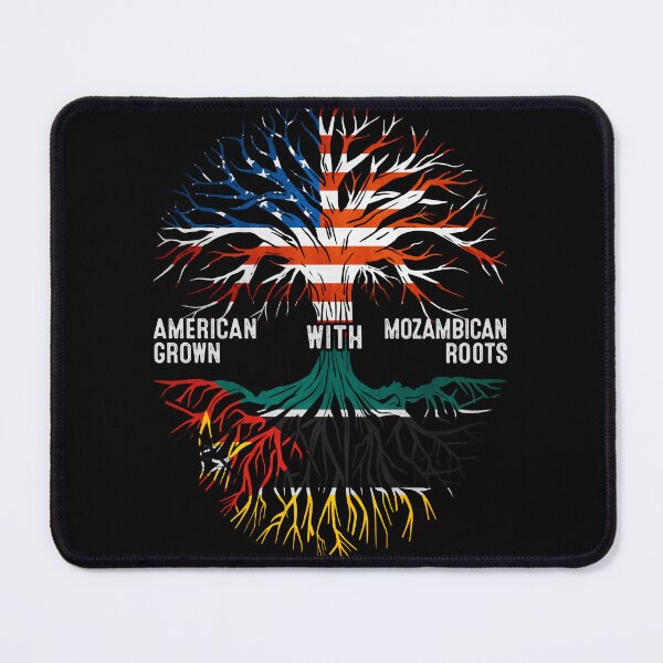 Item preview, American Grown With Mozambican Roots Tree Mozambique Flag designed and sold by MoHaCo.