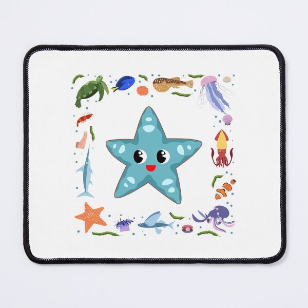 Item preview, Cool Starfish surrounded by sea creatures - Beautiful Sea Creatures designed and sold by ShaStyle ArtFo.