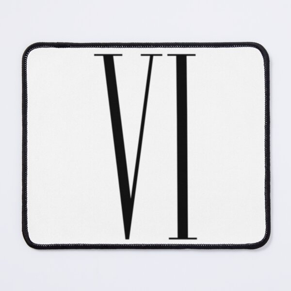Item preview, Chiffre romain 6 Chiffre romain VI Numéro 6 chiffres romains designed and sold by DanHoeger93.