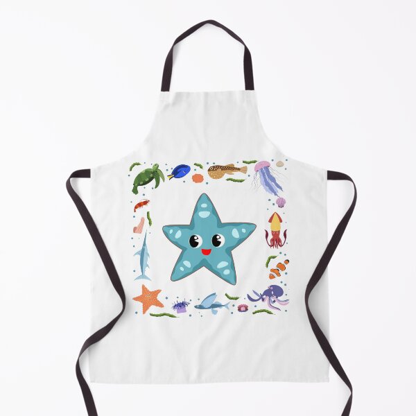 Item preview, Cool Starfish surrounded by sea creatures - Beautiful Sea Creatures designed and sold by ShaStyle ArtFo.