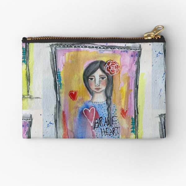 "Brave Heart" Zipper Pouch