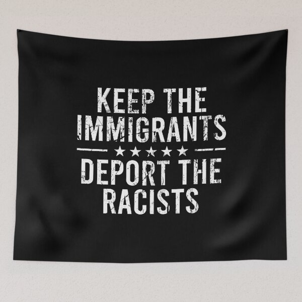 Item preview, Keep the immigrants Deport the racists designed and sold by andygiangore.