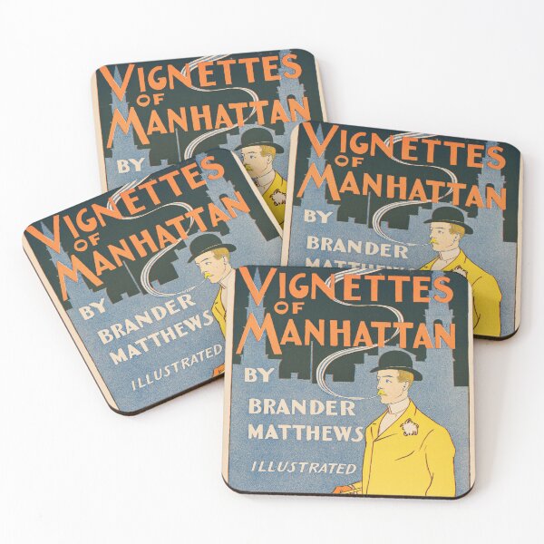 Item preview, VIGNETTES OF MANHATTAN by Brander Matthews 1894 Book Cover Poster by Edward Penfield designed and sold by retroposters.